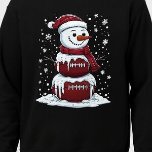 Black Snowman Graphic Men's Sweater